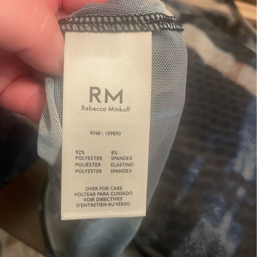 RM Rebecca Minkoff Sheer Patterned Blouse - NWOT XL - Picture 3 of 7